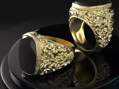 Luxury men ring 3D print model