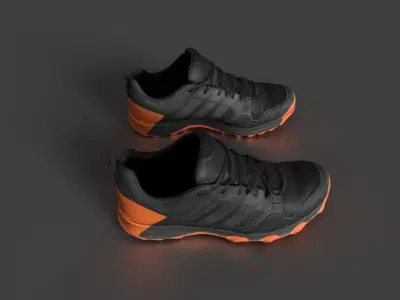 Pair of Sneakers Low-poly 3D model buy