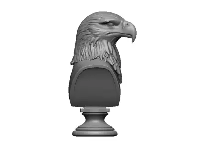eagle head bust 3D print model