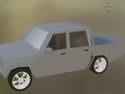 Low Poly Landcruiser 3D model