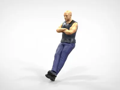 N2 F9 Dominic Toretto Vin Diesel in fast and furious 3D print model