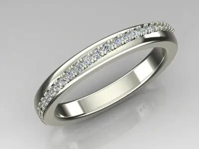 Band Ring 3D print model 85