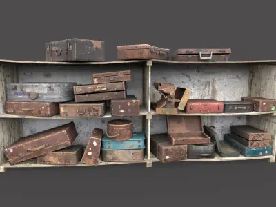 Old Suitcase Locker  3D model