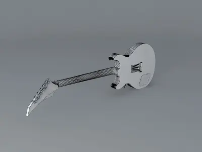 Les Paul DC guitar Free 3D model