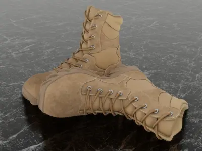 TURKISH COMMANDER BOOTS 3D - ANAFARTALAR Low-poly 3D model