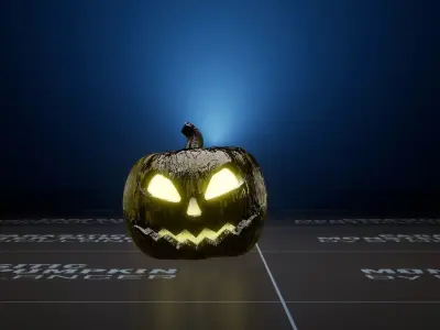 Parasitic Monster Pumpkin for UE Low-poly 3D model