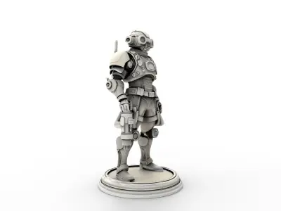 steampunk robotic 2 3D print model