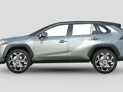 Toyota RAV4 Prime 2021 Low-poly 3D model