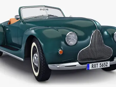 Generic Cabriolet Retro Car M 2 3D model