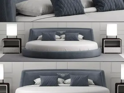 Bentley Avebury Style Round Bed 3D model