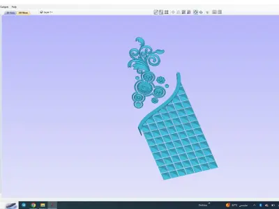 door design carving door 3D model
