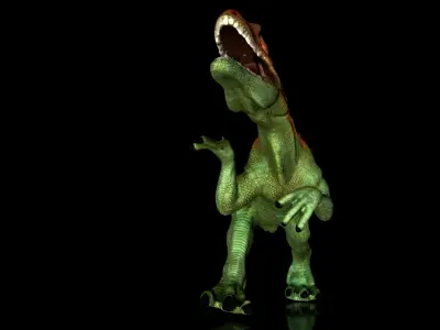 Dinosaur predator Allosaurus Low-poly 3D model