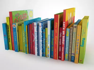 Children book collection   3D model