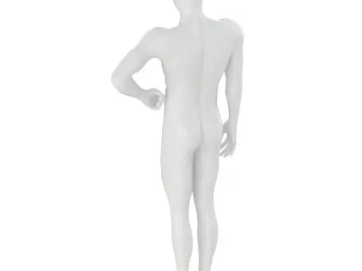 Male white mannequin 98 3D model