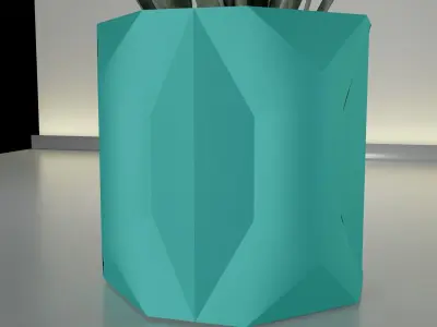 Succulent Plant Pot 18 3D print model