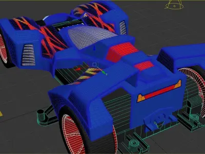 mini4wd car tamiya 3dmodel  3D model
