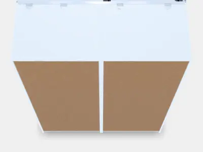 PAX - HASVIK Wardrobe combination Low-poly 3D model