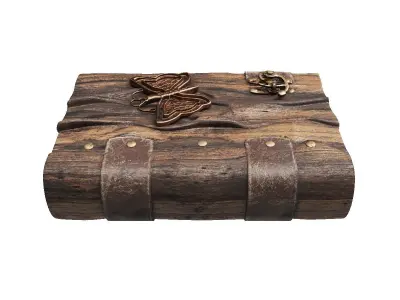 Decorative book Low-poly 3D model