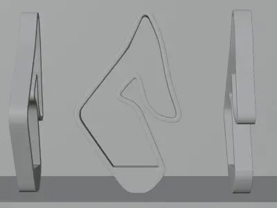 F1 Trophy - Austrian GP Trophy Low-poly 3D model