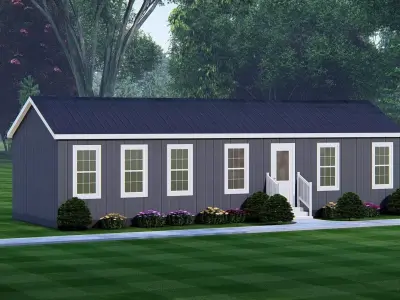 Rustic American Farmhouse Design  Traditional Country House 3D 3D model buy