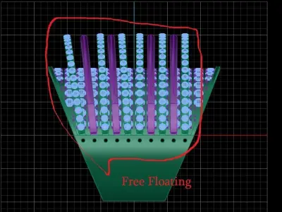 Luxury female ring with a lot of Gems 3D print model