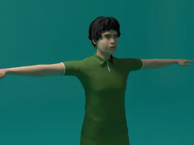 Tennis Player Man 3D model purchase