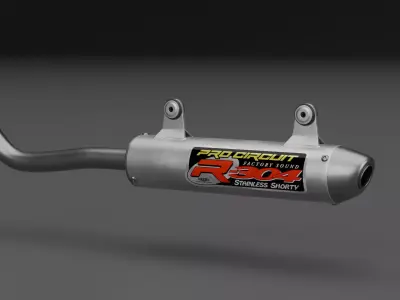 ProCircuit R304 2 Stroke Exhaust Motocross  3D model