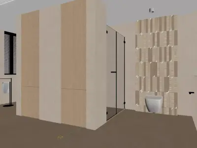 modern bathroom interior scenes 54 3D model