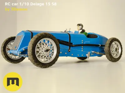 RC model Delage 15 S8 3D print model