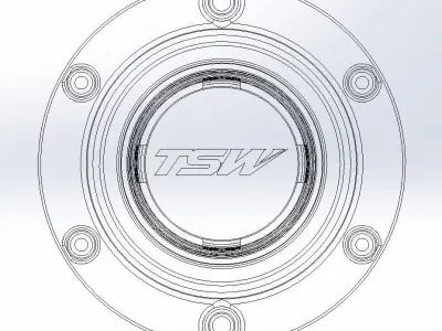 TSW Wheel Center Cap 3D print model