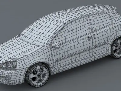 VW Golf GTI MK5 3D model