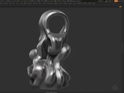 Modern Abstract Decorative sculpture 3d print model 39 3D print model