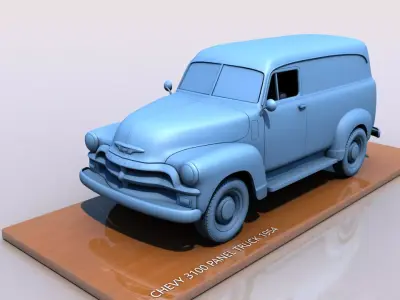 CHEVY 3100  PANEL TRUCK 1954 3D print model