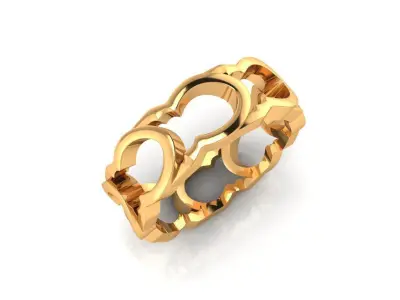 Mosque muslim ring model 3 3D print model
