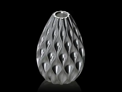 vasemodel silver vase 3D print model