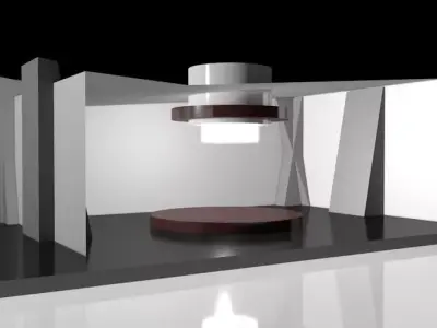 3d Exhibition Stand  and  Hall Design Low-poly 3D model