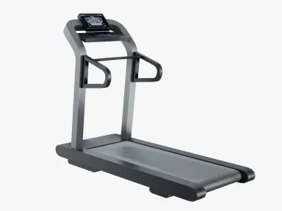 Running Machine - Treadmill Low-poly 3D model