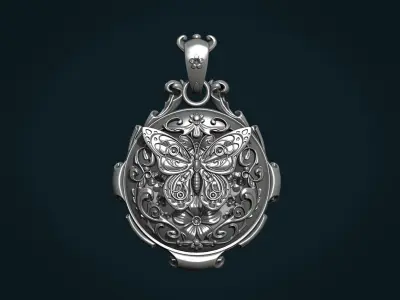Butterfly Pendant II 3D print model