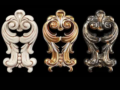 Classic carved 004 3D model