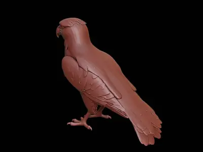 Falcon Animal Sculpture 3D print model