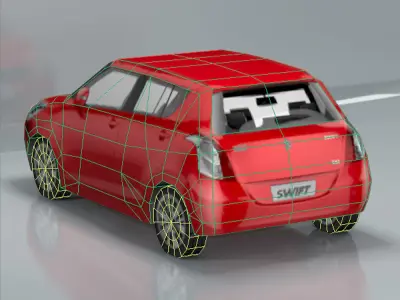 Swift ZXI Low-poly 3D model