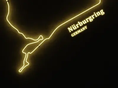 Neon 3D Model 16 - Race Track 1 - Nurburgring 3D model