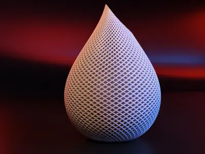 Vase drop 3D print model