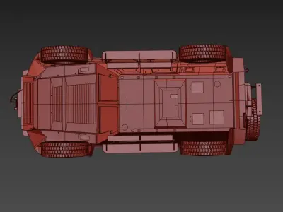 Military Car Ejder Yalcin Army vehicles Low-poly 3D model