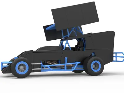 Southern Wing Modified Stock car Scale 1 to 25 3D print model