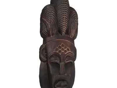 Mask Wall Decoration 02 3D model