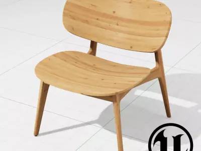 PLC Lounge UE4 Low-poly 3D model