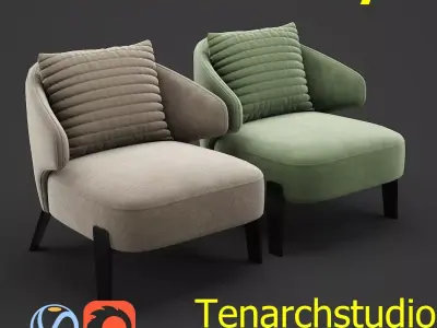 Tenarchstudio Armchair render ready  3D model