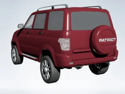 2015 Uaz Patriot Low-poly 3D model