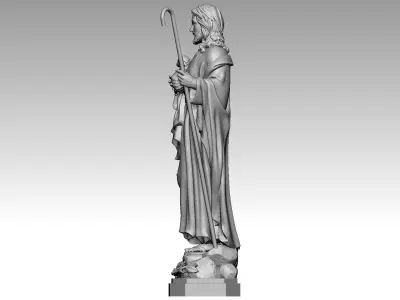 Jesus Christ - The Good Shepherd 3D print model